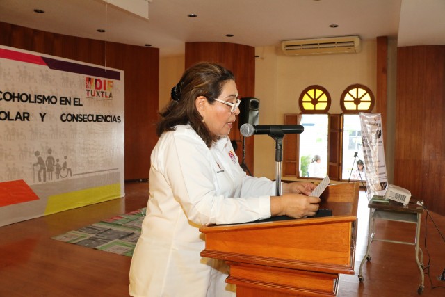 CONFERENCIA EN LA ESCUELA SECUNDARIA DEL ESTADO «EL ALCOHOLISMO EN EL ÁMBITO ESCOLAR Y SUS CONSECUENCIAS»