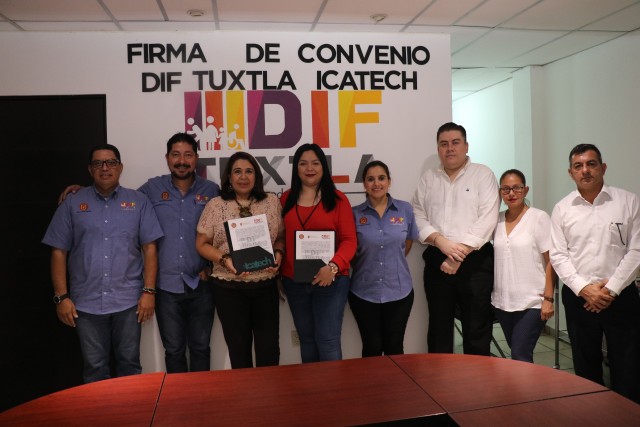 FIRMA DE CONVENIO DE COLABORACIÓN DIF TUXTLA – ICATECH