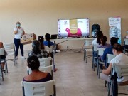 Capacitación de las beneficiadas del programa «Fomento Familiar a la Producción de Traspatio 2021». Copoya