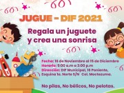 El sistema DIF Tuxtla te invita a la campaña JugueDIF 2021, regala un juguete y crea una sonrisa