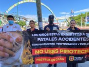 «No compres, ni uses pirotecnia en fiestas decembrinas»