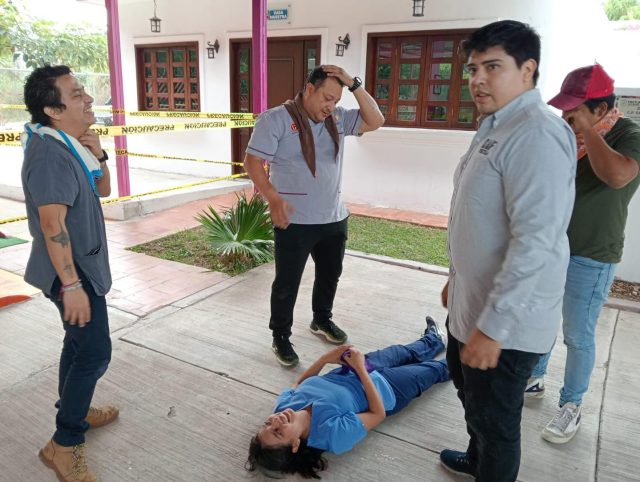 Capacitación sobre el uso de extintores y evacuación de inmuebles