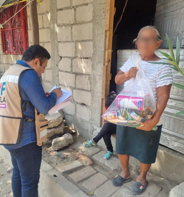 Entrega de insumos alimentarios
