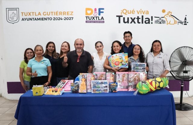 Donación de juguetes destinada a niñas y niños en situación vulnerable